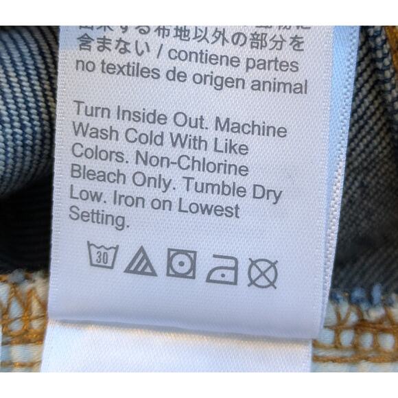 New J. Crew 9" Billie Demi-Boot Jeans Size 29 (8) Blue Crop Mid Rise Raw Hem - Picture 12 of 12